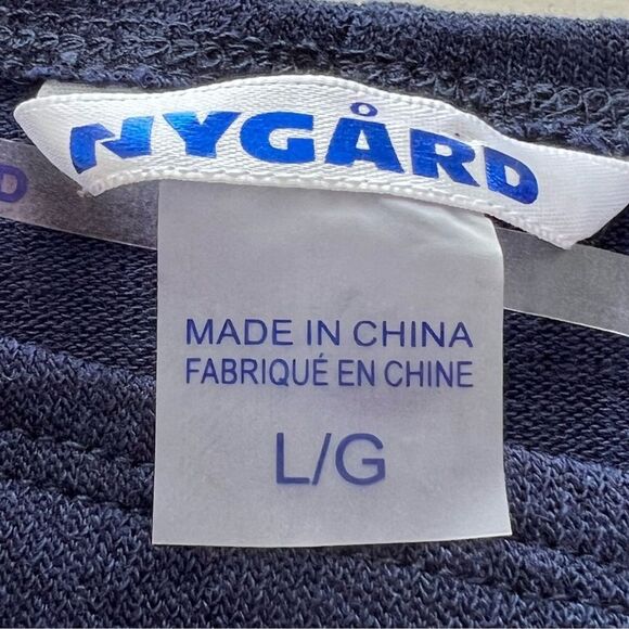 Peter Nygard Navy Oversized Dolman Sleeve Knit Sweater size Large NWT - Picture 3 of 8